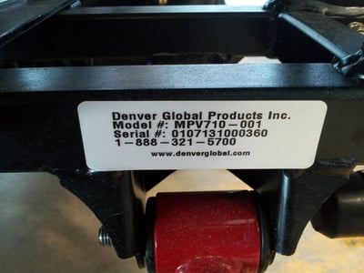 The vehicle serial number is on an identification plate on the lower right-hand chassis rail near front wheel.